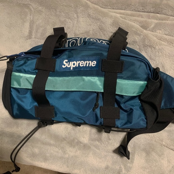 supreme waist bag fw 19 teal - Picture 2 of 7